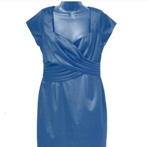 Dusk by Sheila Yen Black Satin Dress 10